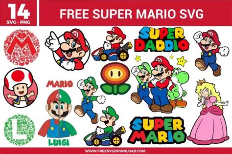 Super Mario Free SVG Files